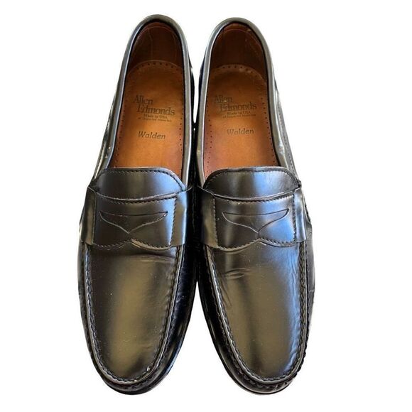 Allen Edmonds Walden Penny Loafer Dress Shoes Men’s Size 10 2A Black Leather - Picture 1 of 8